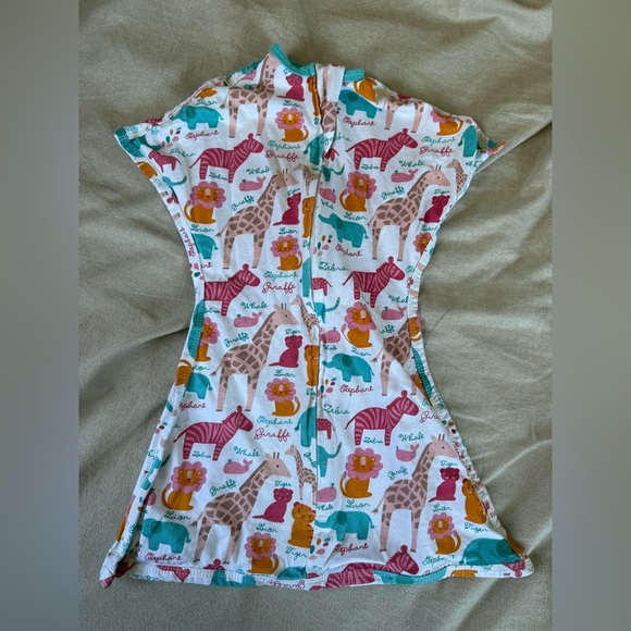 Zipadee Zip Transition Swaddle Sleep Sack Zoo Safari Size XS 3-6 Months - Picture 6 of 6